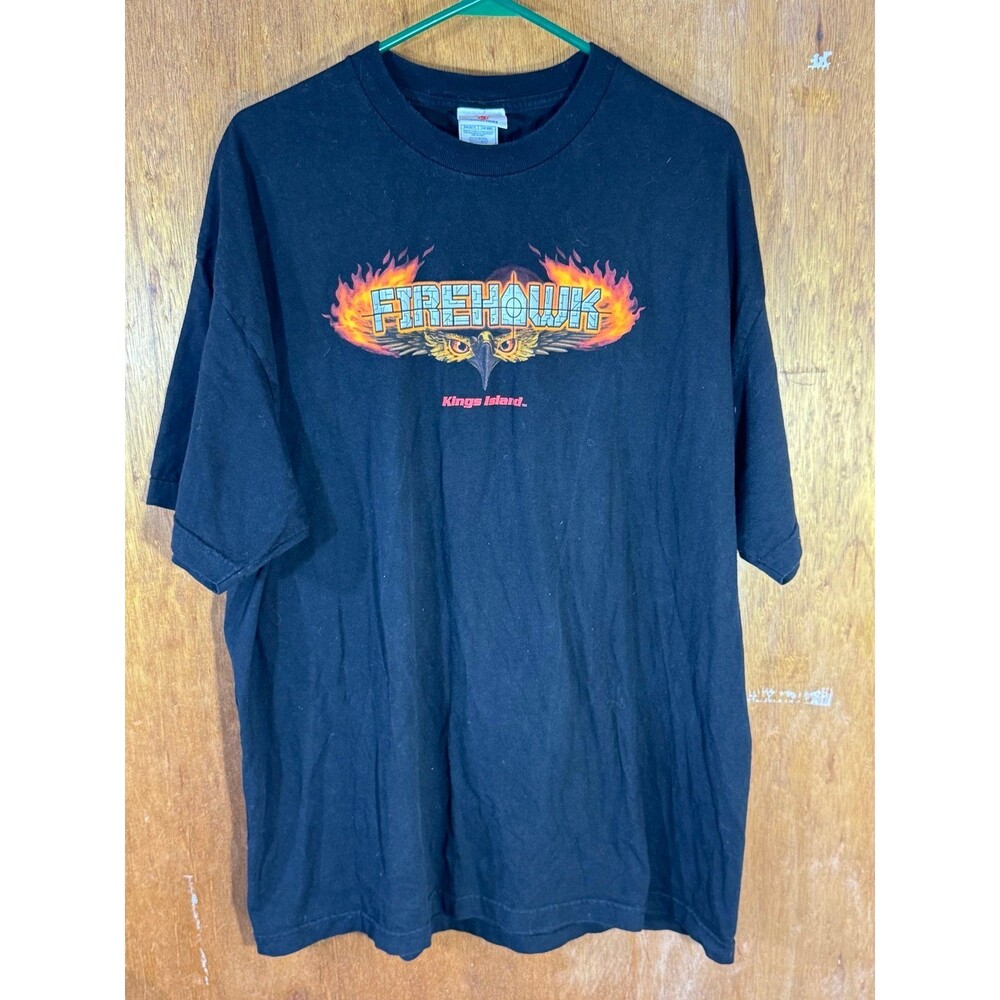 Kings Island Amusement Park Firehawk Roller‎ Coaster Shirt XXL